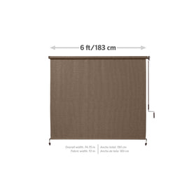Coolaroo shade's fade-resistant fabric maintains vibrant color across seasons.