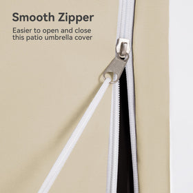 CoolCover by Han in beige complements outdoor decor.