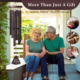 Coolertaste six-tube wind chimes offer deep and bright tones.