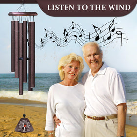 Coolertaste wind chime packaged in ready-to-give gift box.