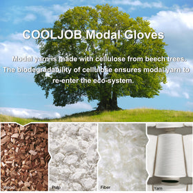 COOLJOB foam latex-coated kids gardening gloves provide soft, secure handling