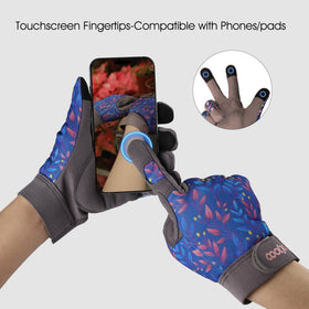 CoolJOB velcro-wrist-secure-fit gloves prevent debris from entering while handling soil.