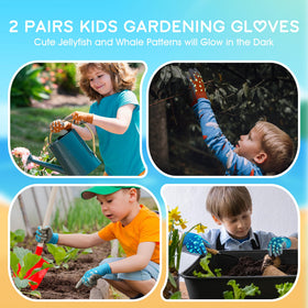 Glow-in-the-dark COOLJOB gloves increase dusk visibility during outdoor activities.