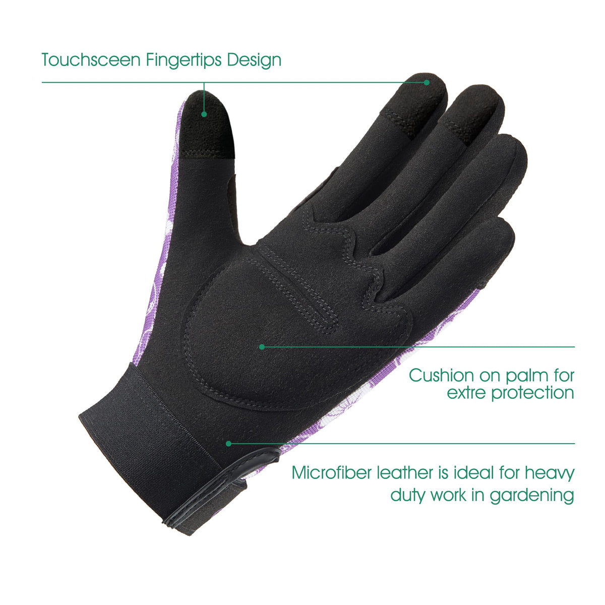 COOLJOB puncture-resistant gloves ideal for blackberry planting with secure, anti-slip palms.