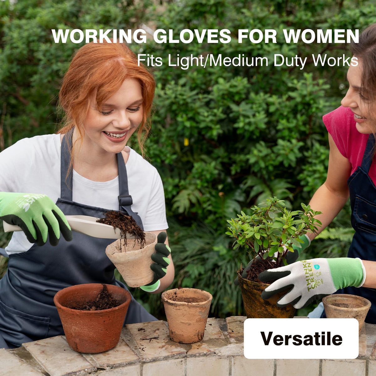 COOLJOB recycled polyester gloves: eco-friendly fabric and practical protection for gardening.