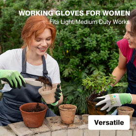 COOLJOB recycled polyester gloves: eco-friendly fabric and practical protection for gardening.