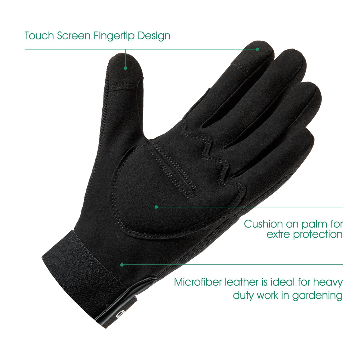 CoolJob Thorn Proof Garden Gloves breathable mesh back for airflow.