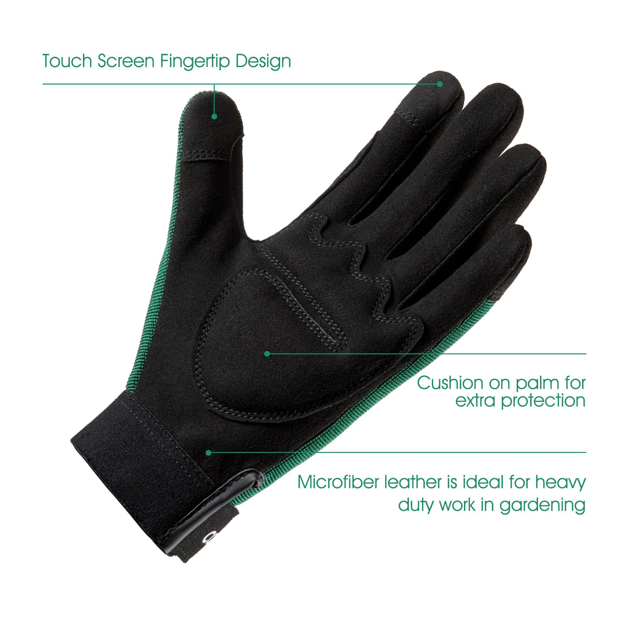 COOLJOB Thorn Proof Gloves touchscreen-friendly fingertips for device use