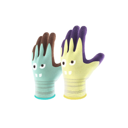 COOLJOB two-pairs toddler work gloves offer a comfy grip for young gardeners
