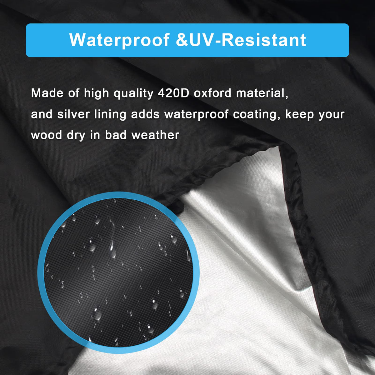 Coolrunner drawstring bottom secures cover against strong winds