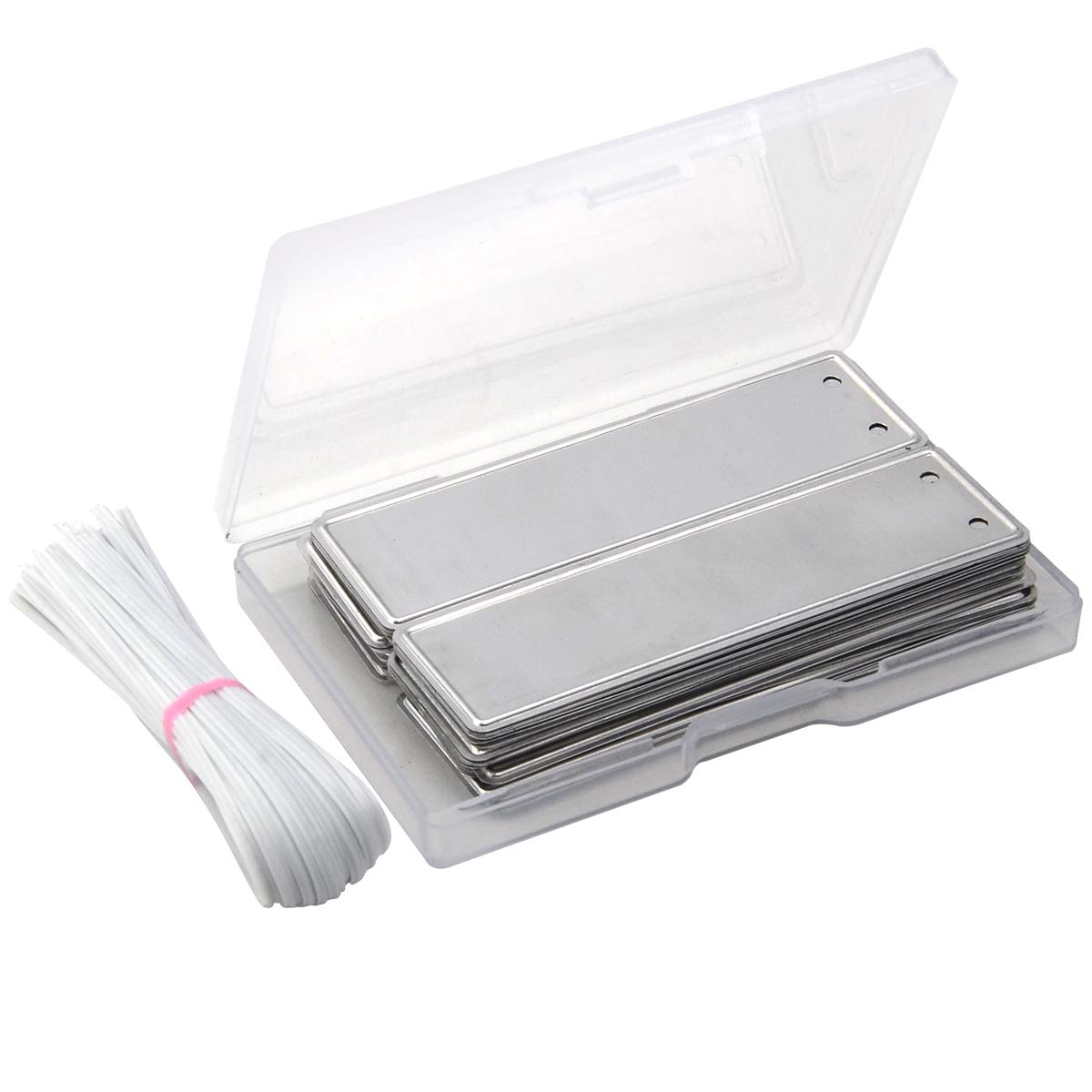Coolrunner metal plant labels front view with durable writing surface