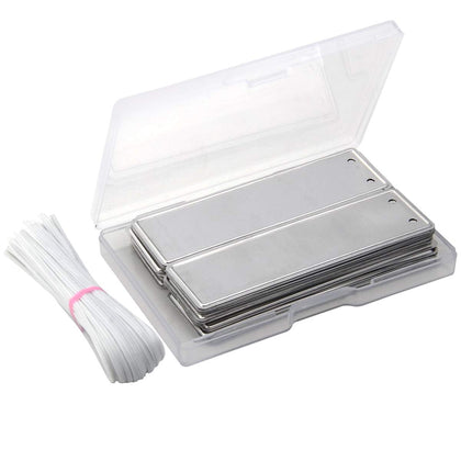 Coolrunner metal plant labels front view with durable writing surface