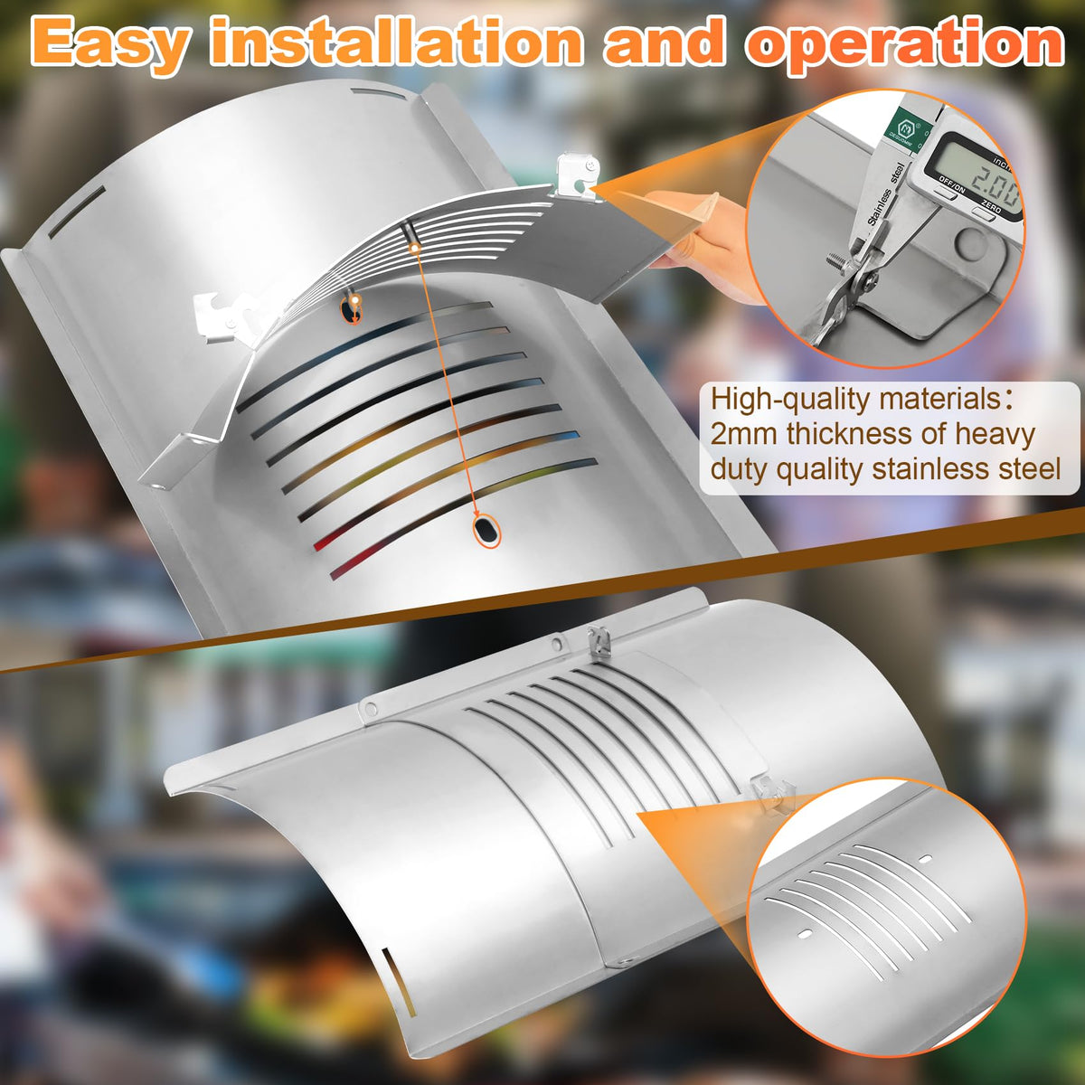 Cooouds Pit Boss pro-series fit ensures a snug, reliable replacement part