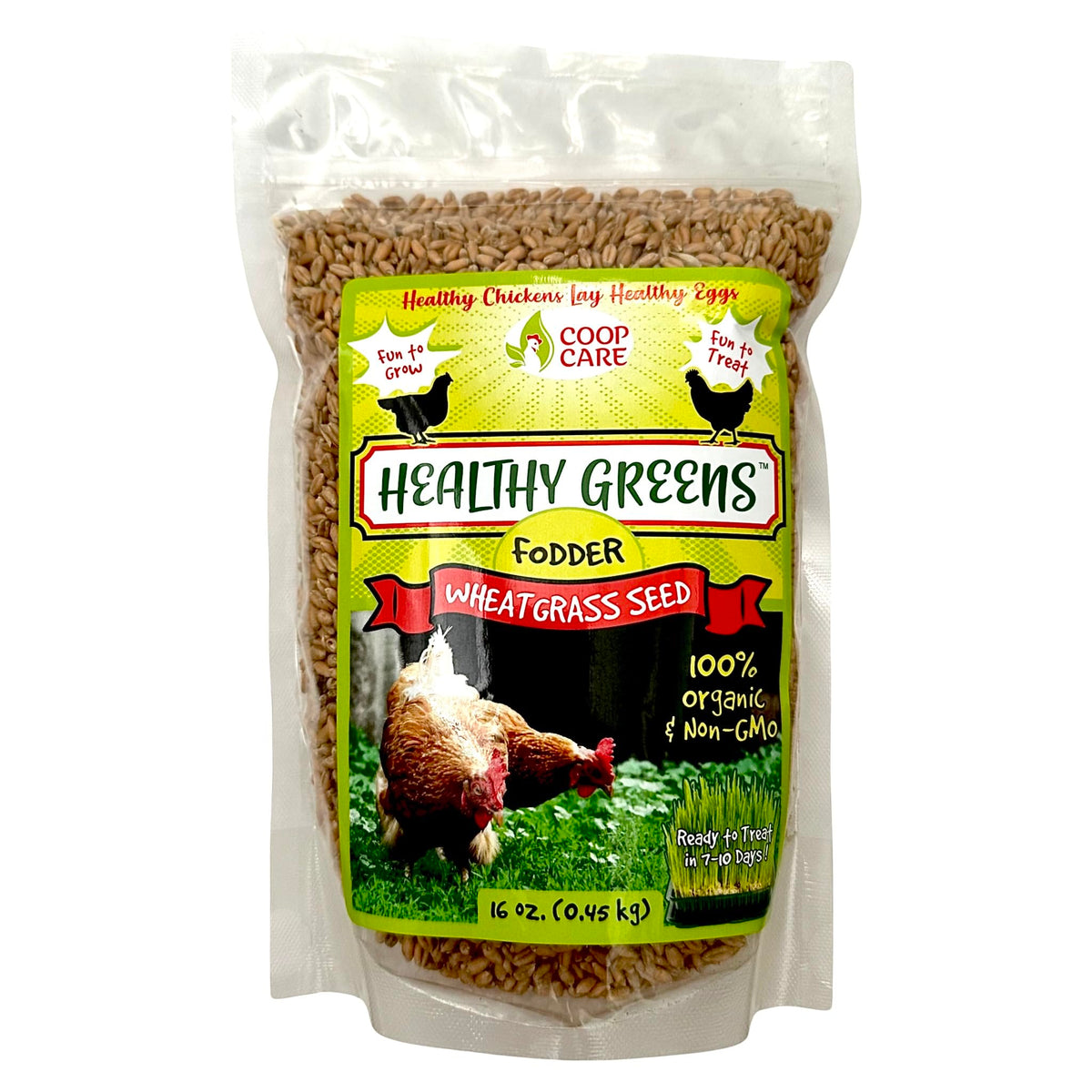 Coop Care Organic USA-Grown Seed, zero weed seed for cleaner gardening.
