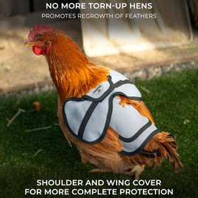 COOPED UP canvas chicken saddle pink adjustable-straps ensure a secure, customizable fit.