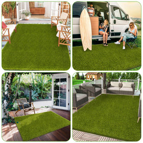 CooRug easy-clean turf with soap and water maintenance.