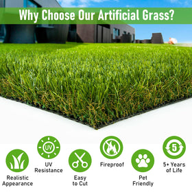 CooRug durable synthetic turf suited for garden and landscape visuals
