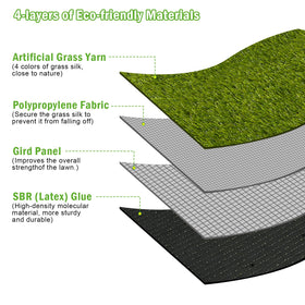 CooRug pet-friendly lawn with soft feel for playtime