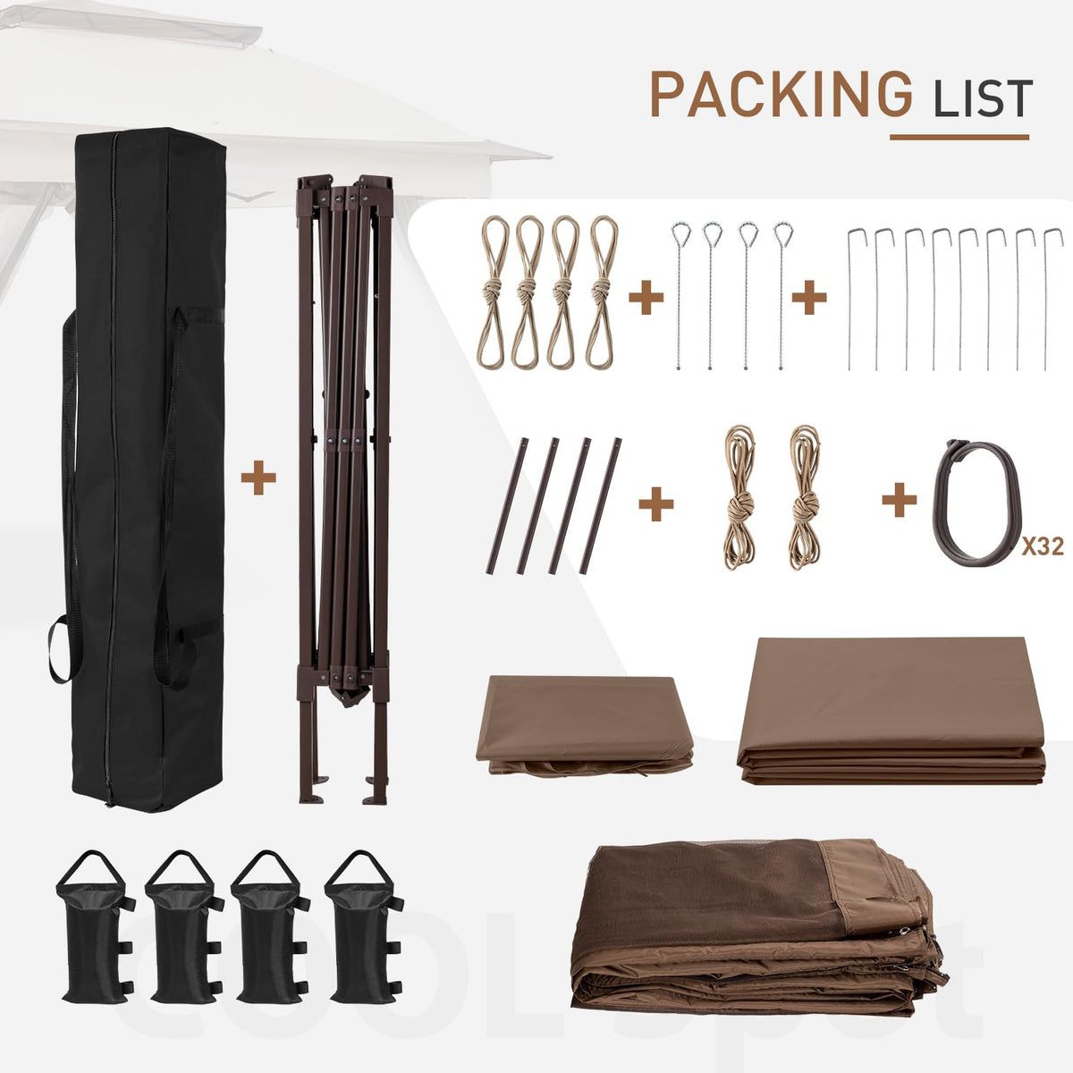 COOS BAY carrying bag included for easy portability.