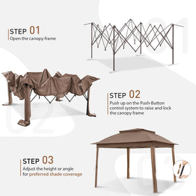 COOS BAY mesh sidewalls protect from insects while maintaining airflow.