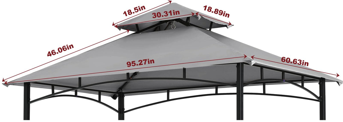 Close-up of COOSHADE canopy polyester fabric highlighting durability