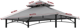 Close-up of COOSHADE canopy polyester fabric highlighting durability
