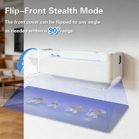 COOSPIDER UV 24/7 operation provides continuous indoor pest capture.