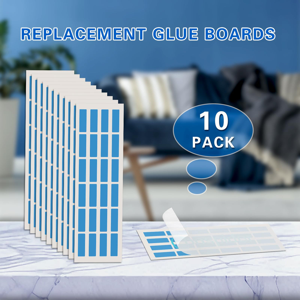 COOSPIDER UV blue adhesive boards are highly visible for easy monitoring