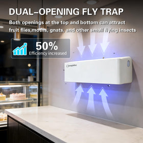 COOSPIDER UV dual-entry design captures insects from multiple directions for faster results.