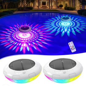 Cootway floating pool light with remote brightens pools with vibrant color options.