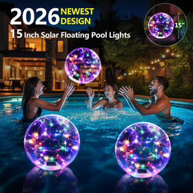 Cootway inflatable light balls inflate quickly for easy setup