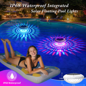 Cootway remote control floating light with multiple color and pattern options.
