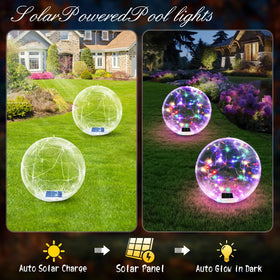 Cootway solar pool balls with IP68 waterproof rating glow in water