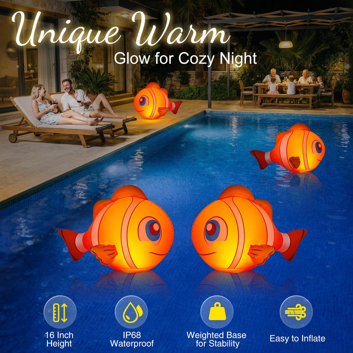Cootway solar panel top glow in evening, effortless solar-powered illumination.
