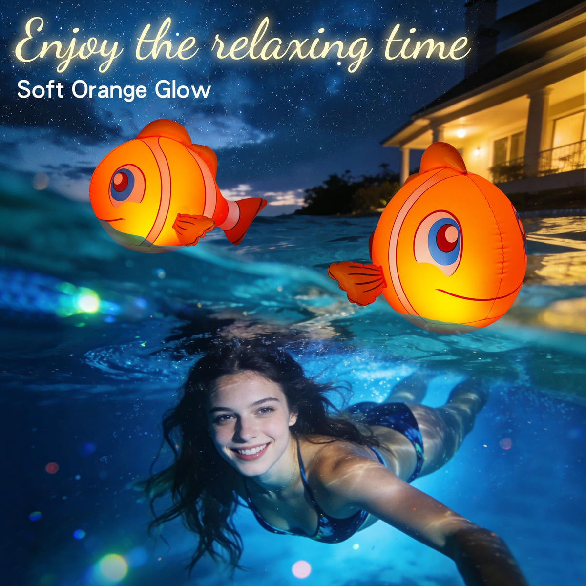Cootway weighted bottom keeps the clownfish light upright during windy nights.