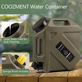 COOZMENT BPA-free PE material ensures safe, tasteless water.