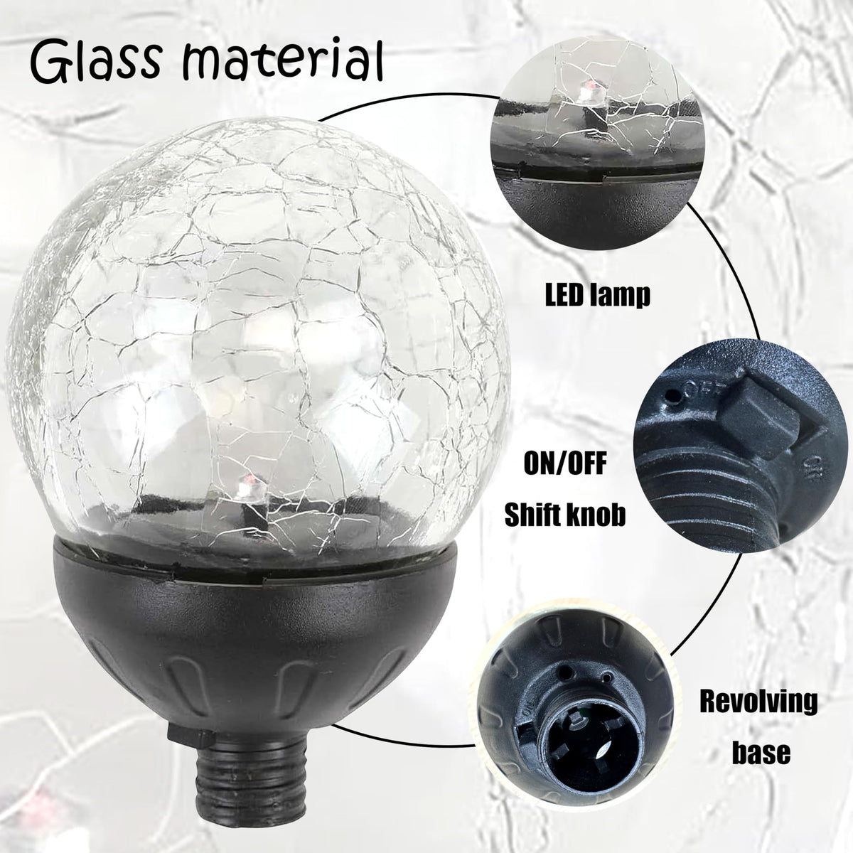 COOZZYHOUR glass ball dusk-to-dawn lighting enhances garden ambience