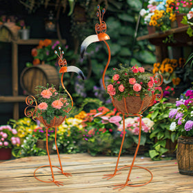 COOZZYHOUR metal toucan with orange finish stands out visually