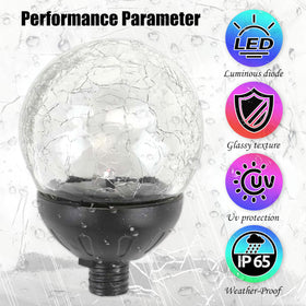 COOZZYHOUR weather-resistant IP44 glass ball for outdoor use
