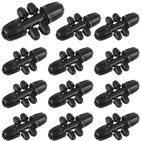 Copadri 12pc reducing tee connector for 1/2 to 1/4 inch drip tubing, ideal for precise distribution