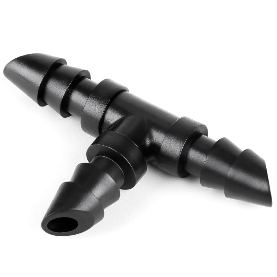 Copadri 1/4-inch drip tee fittings for secure three-way connections in irrigation