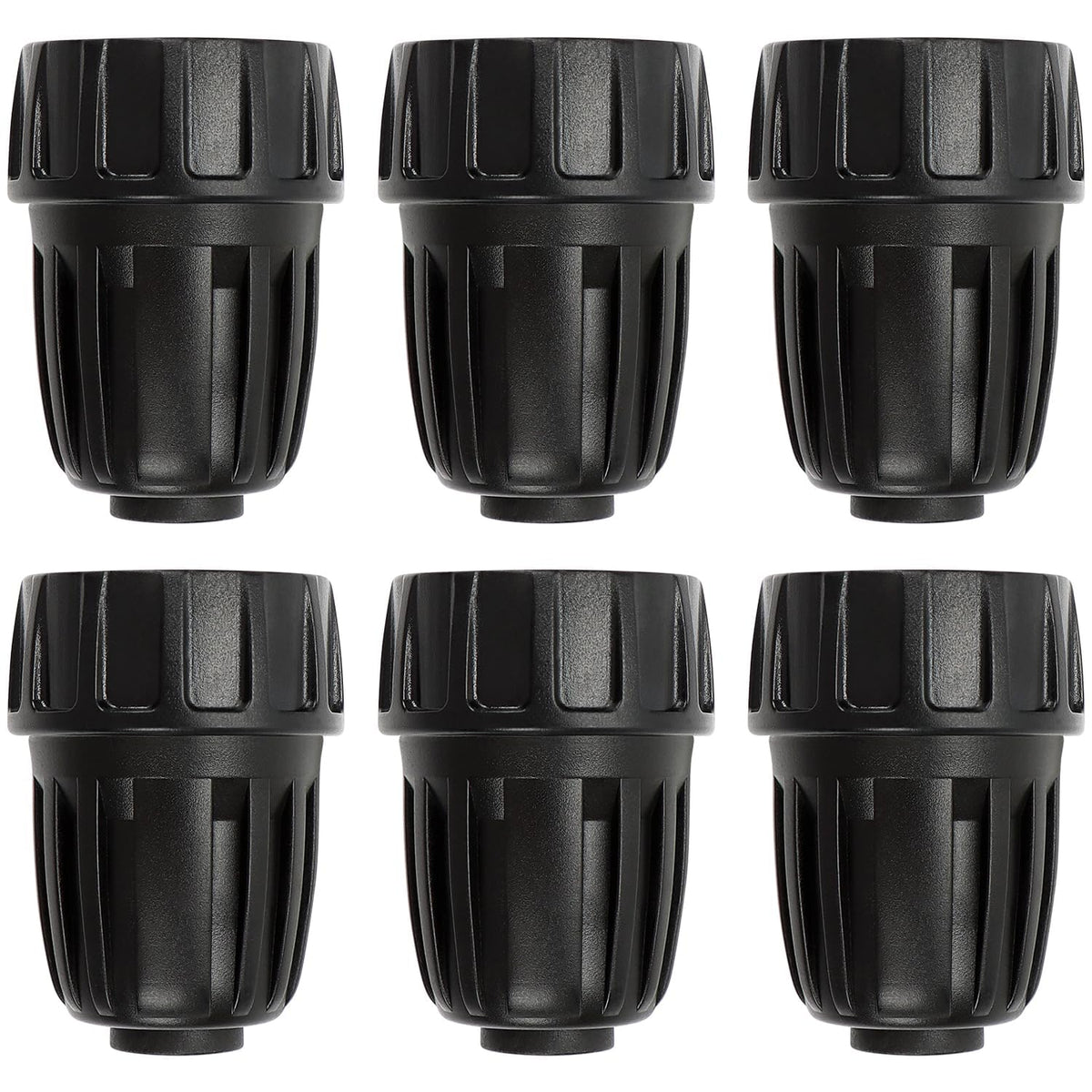 Copadri 34FHT to 12 drip tubing adapter close-up for quick connections