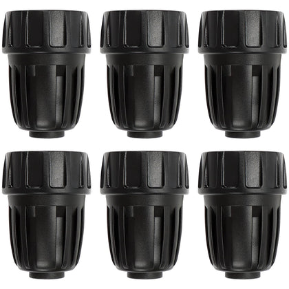 Copadri 34FHT to 12 drip tubing adapter close-up for quick connections