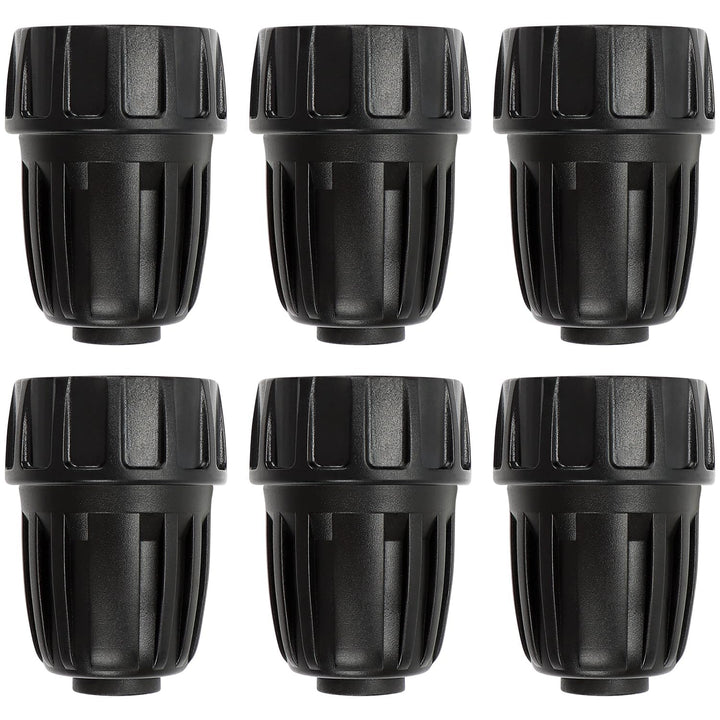 Copadri 34FHT to 12 drip tubing adapter close-up for quick connections