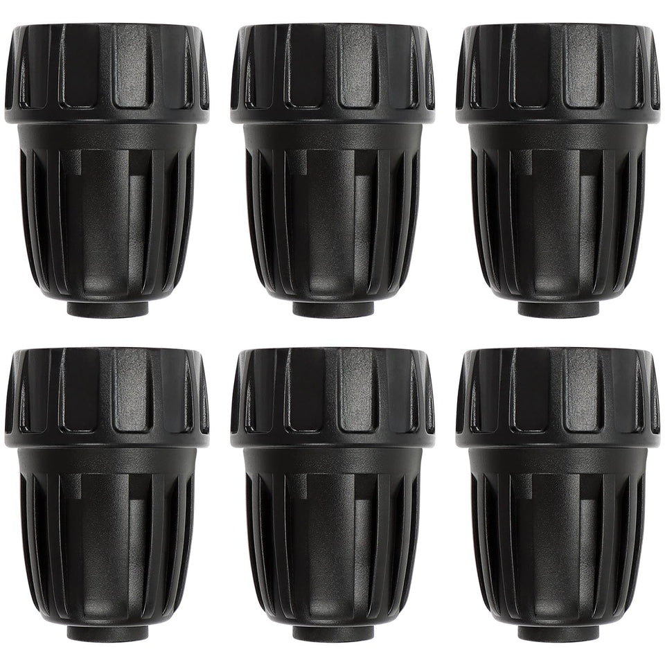 Copadri 34FHT to 12 drip tubing adapter close-up for quick connections