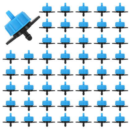 Copadri 50-pack drip emitters ready for precise irrigation setup.