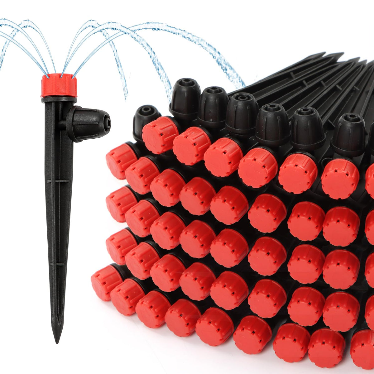 Copadri drip emitters for one fourth inch tubing enable precise plant watering.