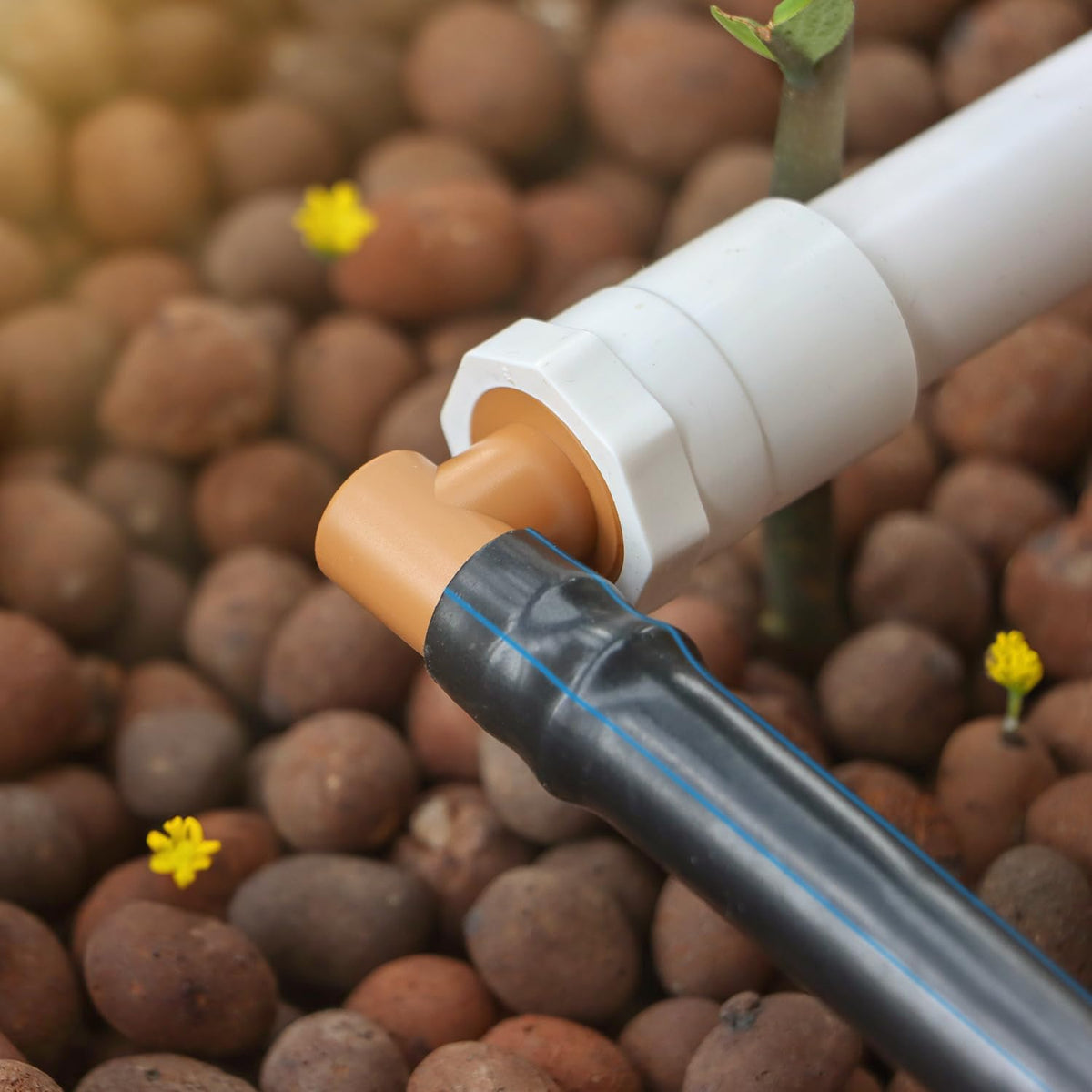 Copadri drip irrigation adapter kit ready for quick system connections.