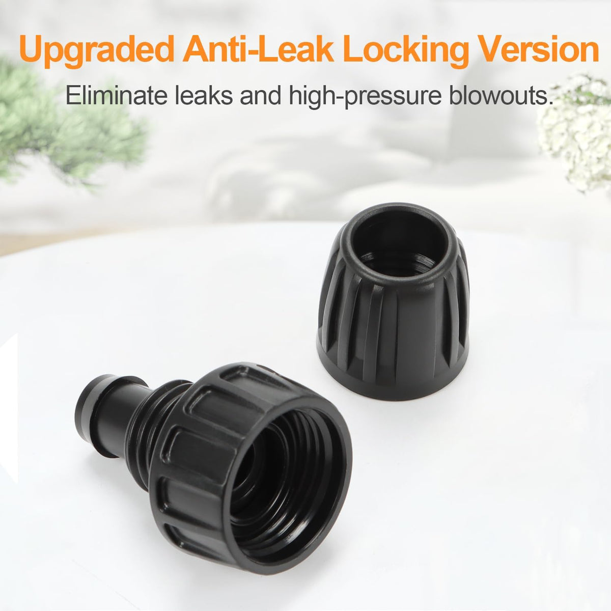 Copadri faucet connection demonstrating 3/4 inch FHT compatibility