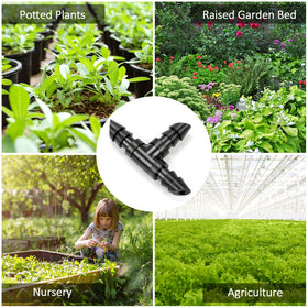 Copadri quarter-inch drip-tee supports 1/4 tubing systems